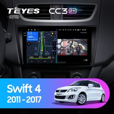 Штатная магнитола Teyes CC3 2K 4/32 Suzuki Swift 4 (2011-2017)