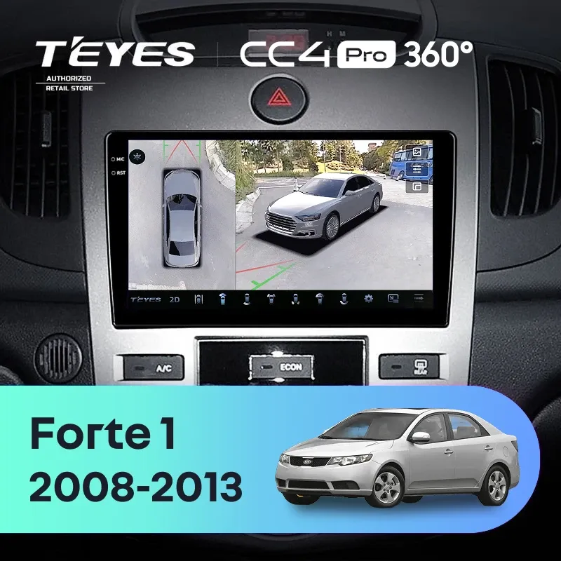 Штатная магнитола Teyes CC4 Pro 360 12/256 Kia Forte 1 (2008-2013) F2