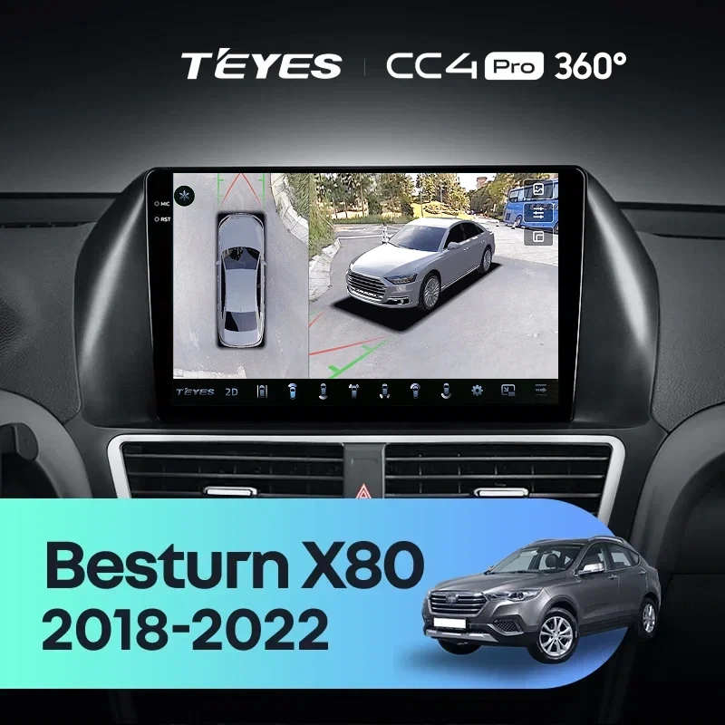 Штатная магнитола Teyes CC4 Pro 360 8/128 FAW Besturn X80 (2018-2022) F2