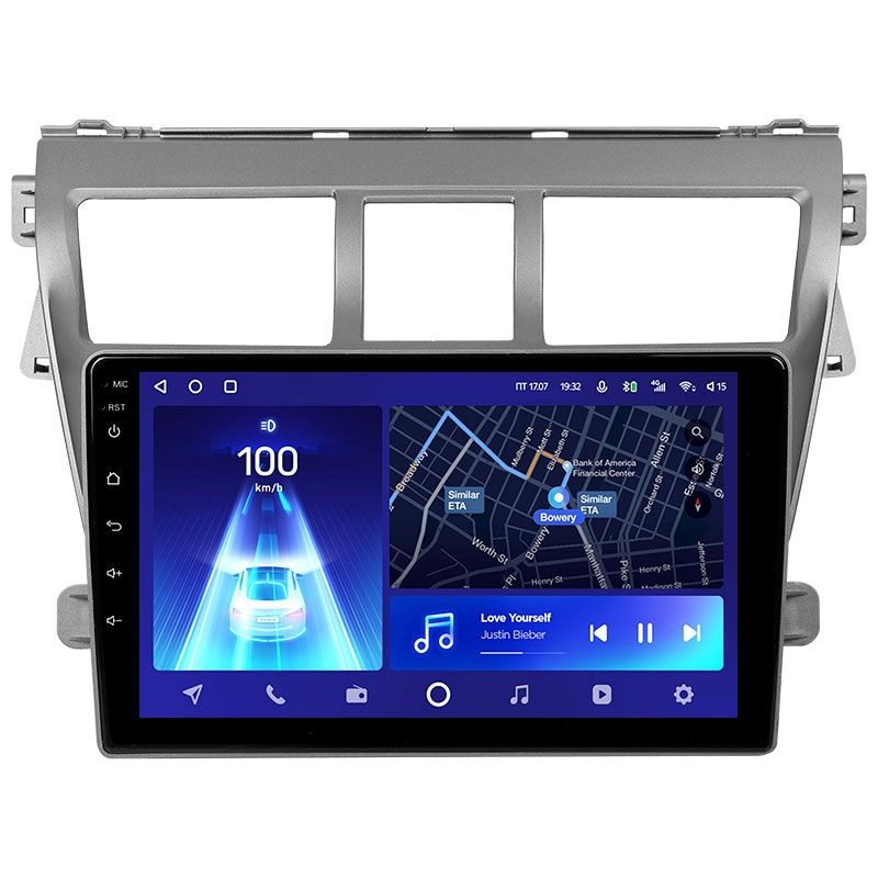 Переходная рамка Toyota Vios 2 (2007-2013) (9")