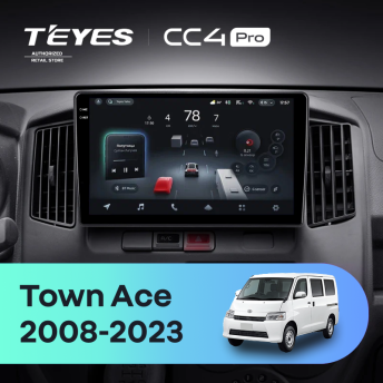 Штатная магнитола Teyes CC4 Pro 12/256 Toyota Town Ace (2008-2023)