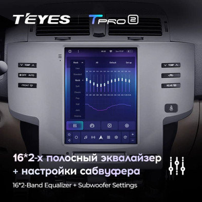 Штатная магнитола Tesla style Teyes TPRO 2 4/64 Toyota Mark X X120 1 (2004-2009)