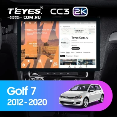Штатная магнитола Teyes CC3 2K 6/128 Volkswagen Golf 7 MK7 (2012-2020) F1 (13")