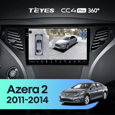 Штатная магнитола Teyes CC4 Pro 360 12/256 Hyundai Azera 2 (2011-2014) F2