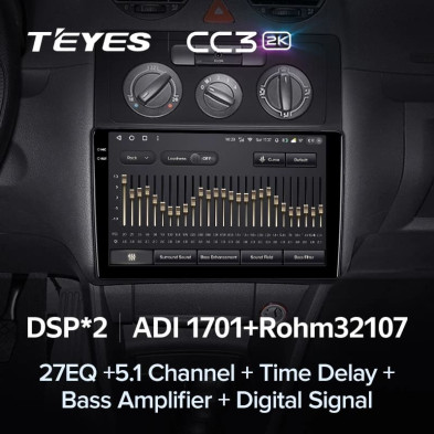 Штатная магнитола Teyes CC3 2K 4/32 Volkswagen Caddy 2K (2004-2010)
