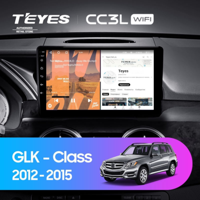 Штатная магнитола Teyes CC3L WiFi 2/32 Mercedes-Benz GLK-Class X204 (2012-2015)