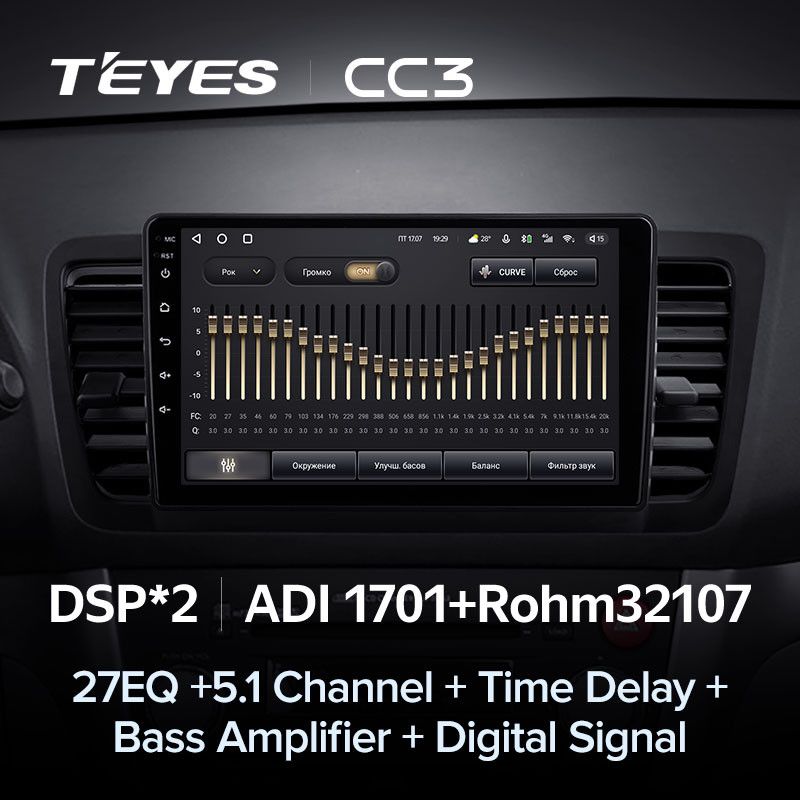 Штатная магнитола Teyes CC3 4/32 Subaru Outback 3 (2003-2009)