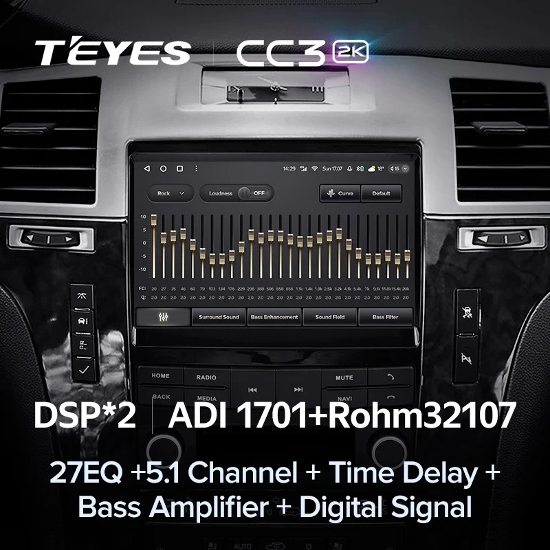 Штатная магнитола Teyes CC3 2K 360 6/128 Cadillac Escalade 3 (GMT900) (2006-2014)