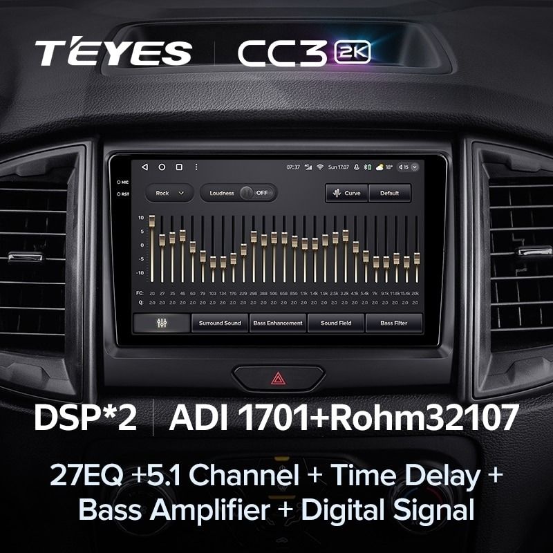Штатная магнитола Teyes CC3 2K 6/128 Ford Ranger P703 (2015-2022) Тип-C
