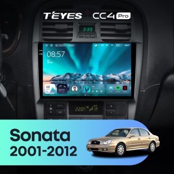 Штатная магнитола Teyes CC4 Pro 8/128 Hyundai Sonata EF рестайлинг (2001-2012)
