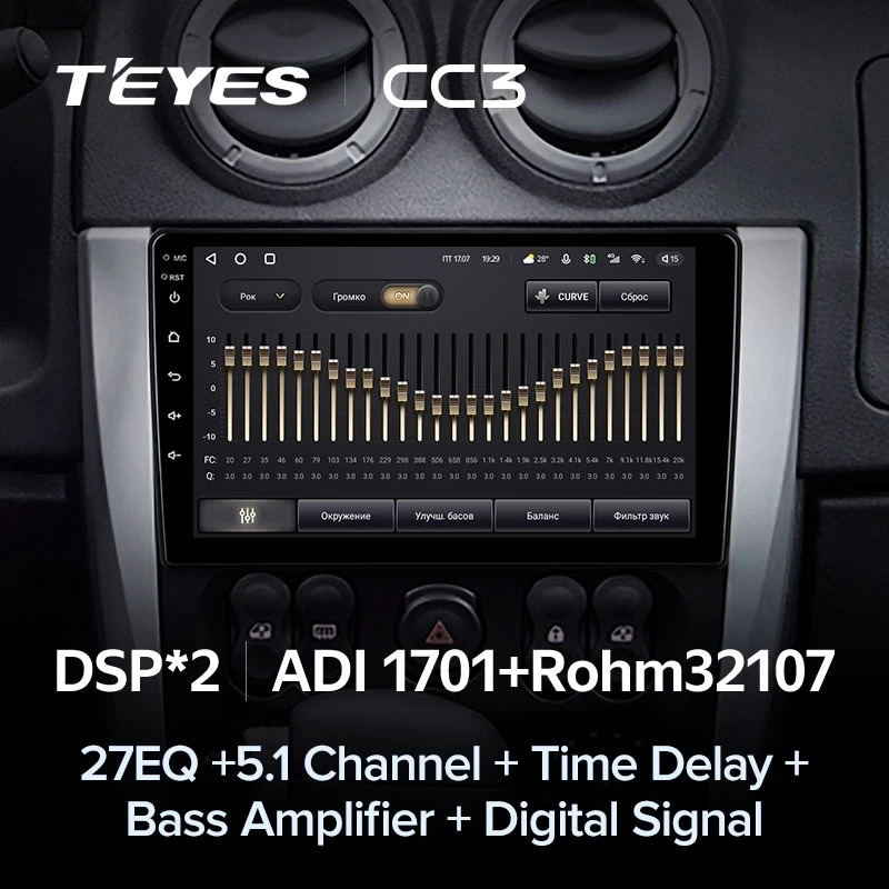 Штатная магнитола Teyes CC3 4/32 Nissan Almera 3 G15 (2012-2018) F1