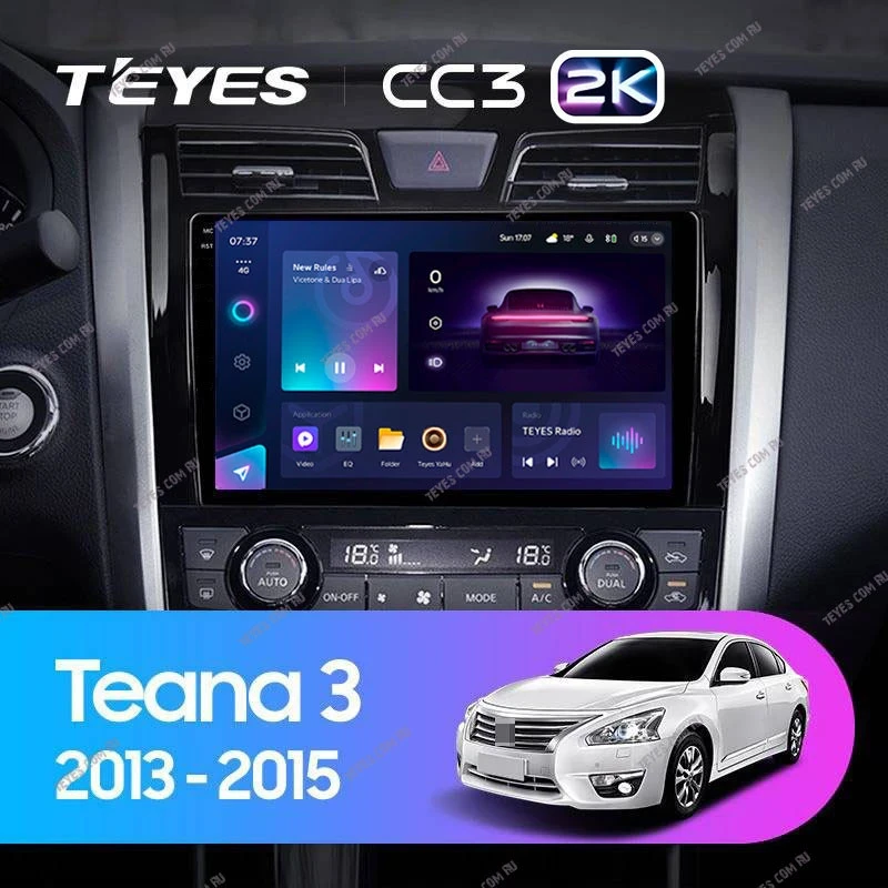 Штатная магнитола Teyes CC3 2K 360 6/128 Nissan Teana J33 (2013-2015) Тип-B