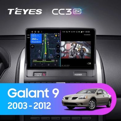 Штатная магнитола Teyes CC3 2K 360 6/128 Mitsubishi Galant 9 (2003-2012)
