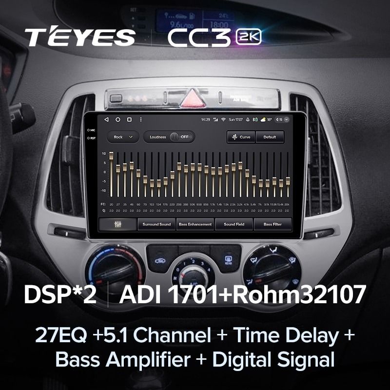 Штатная магнитола Teyes CC3 2K 360 6/128 Hyundai i20 2 (2012-2014)