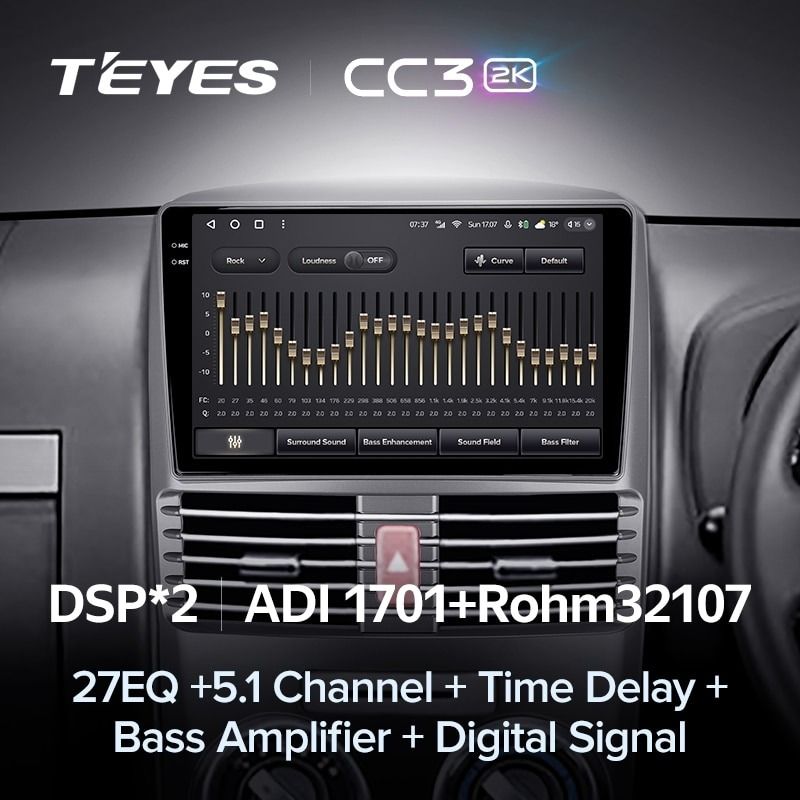 Штатная магнитола Teyes CC3 2K 4/64 Toyota Rush (2015-2018) Правый руль