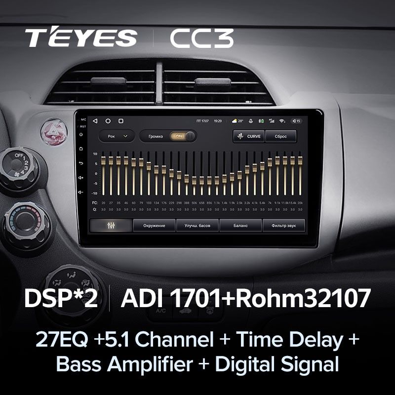 Штатная магнитола Teyes CC3 4/32 Honda Jazz 2 (2007-2014)