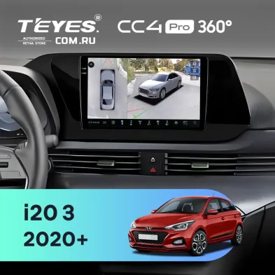 Штатная магнитола Teyes CC4 Pro 360 12/256 Hyundai i20 3 (2020-)
