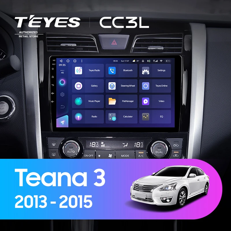 Штатная магнитола Teyes CC3L 4/64 Nissan Teana J33 (2013-2015) Тип-B