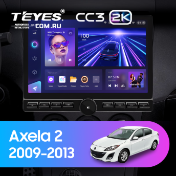 Штатная магнитола Teyes CC3 2K 6/128 Mazda Axela 2 (2009-2013) (13" с кнопками)