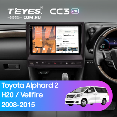 Штатная магнитола Teyes CC3 2K 4/32 Toyota Vellfire (2008-2015) F3