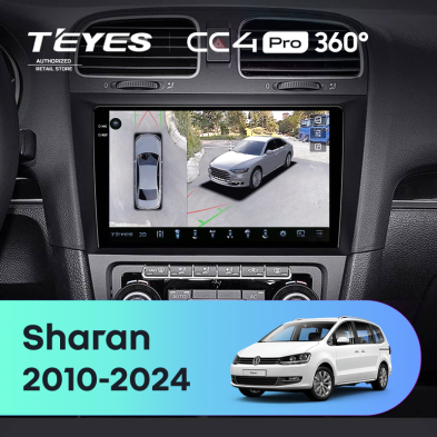 Штатная магнитола Teyes CC4 Pro 360 12/256 Volkswagen Sharan (2010-2024)