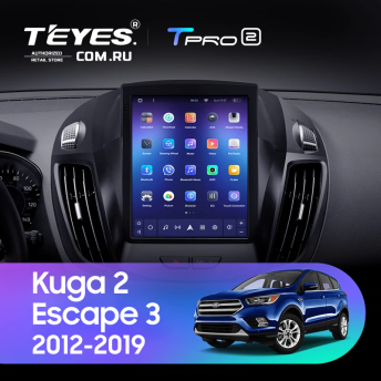 Штатная магнитола Tesla style Teyes TPRO 2 4/64 Ford Escape 3 (2012-2019)