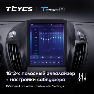 Штатная магнитола Tesla style Teyes TPRO 2 4/64 Ford Escape 3 (2012-2019)
