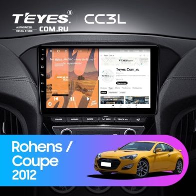 Штатная магнитола Teyes CC3L 4/32 Hyundai Rohens Coupe 2012+ F3