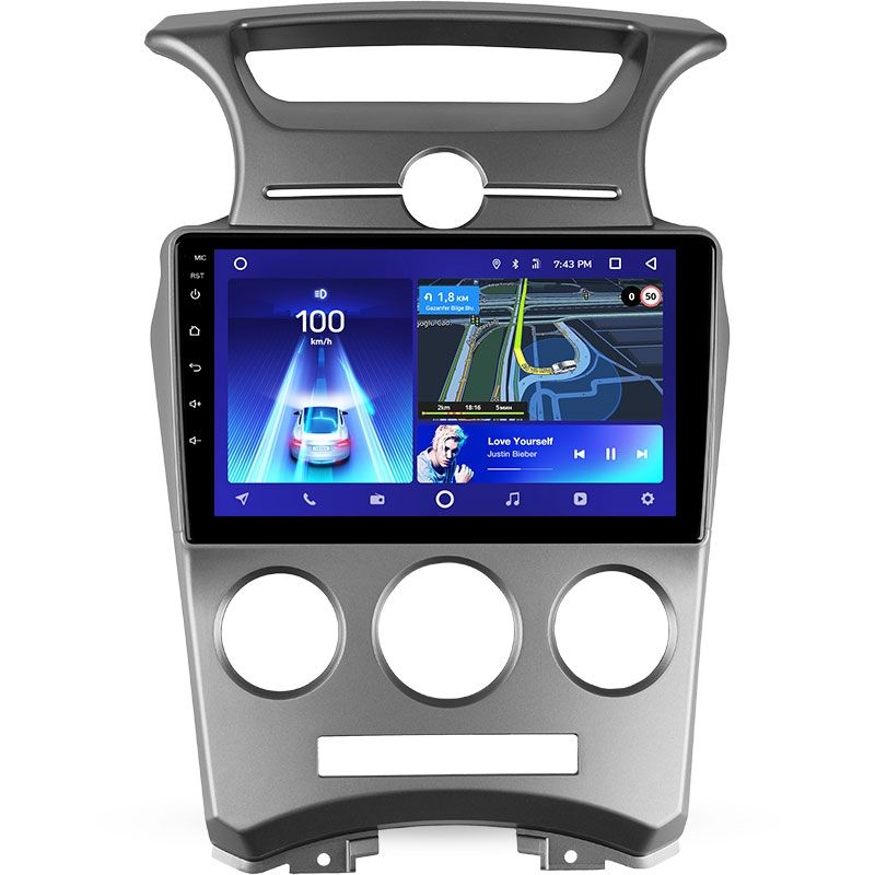 Переходная рамка Kia Carens UN (2006-2012) F1 (9")