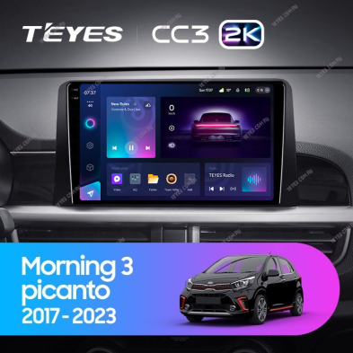 Штатная магнитола Teyes CC3 2K 360 6/128 Kia Morning 3 (2017-2023)