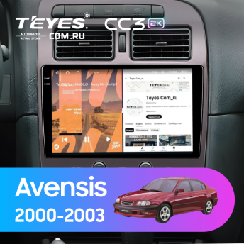 Штатная магнитола Teyes CC3 2K 360 6/128 Toyota Avensis 1 T220 (2000-2003)