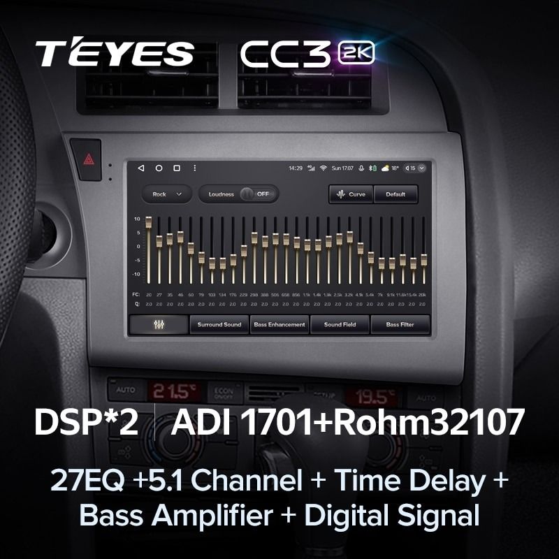 Штатная магнитола Teyes CC3 2K 4/64 Audi RS6 2 (2007-2012)