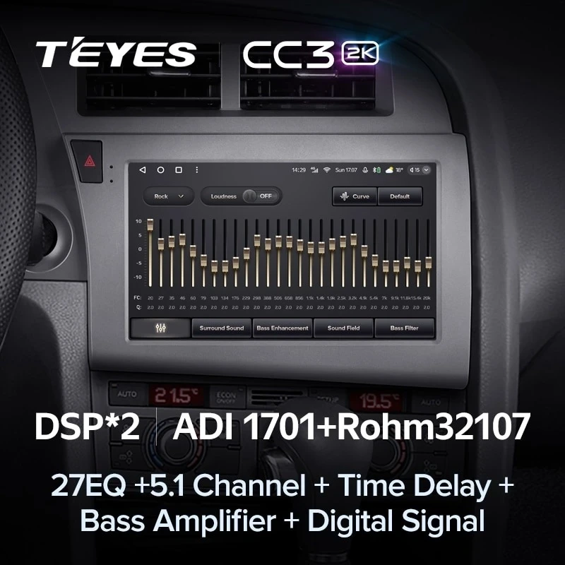 Штатная магнитола Teyes CC3 2K 4/64 Audi RS6 2 (2007-2012)