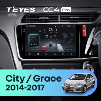 Штатная магнитола Teyes CC4 Pro 8/128 Honda Grace (2014-2017) Тип-A Правый руль