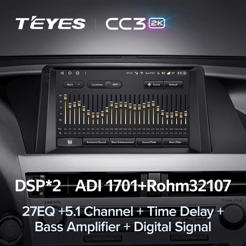 Штатная магнитола Teyes CC3 2K 360 6/128 Lexus RX270 RX350 RX450h AL10 3 (2008-2015) Тип-B