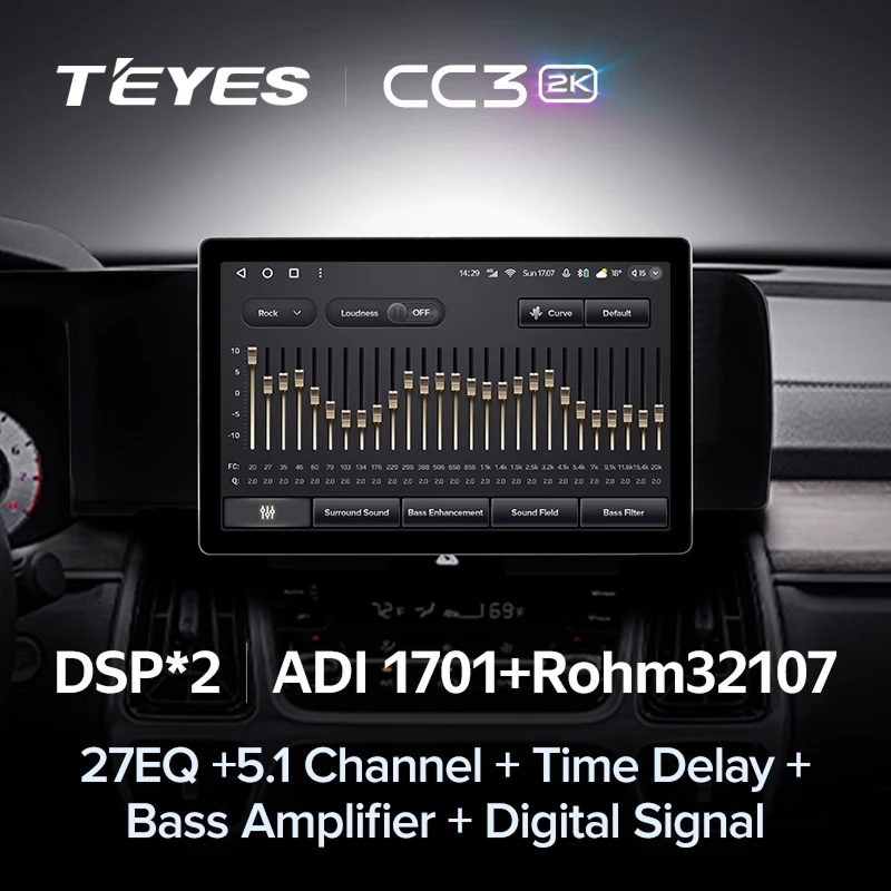 Штатная магнитола Teyes CC3 2K 6/128 Kia Sorento 4 MQ4 (2020-2024) (13" с кнопками)