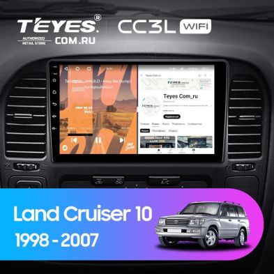 Штатная магнитола Teyes CC3L WiFi 2/32 Toyota Land Cruiser 10 J100 100 (1998-2007)