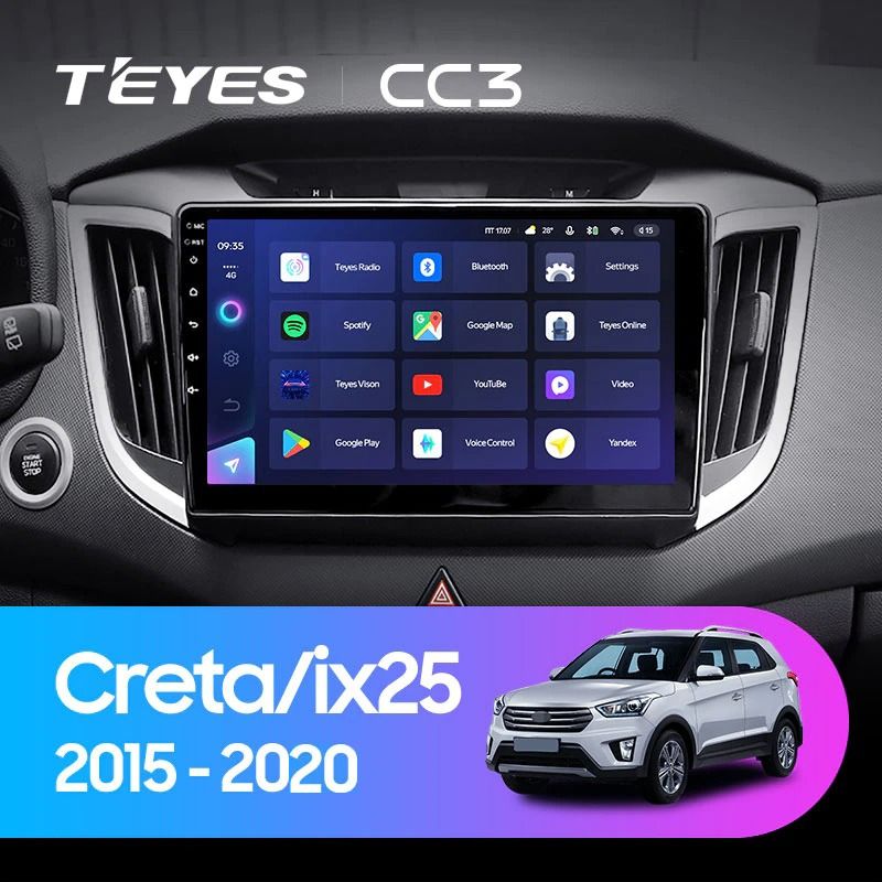 Штатная магнитола Teyes CC3 4/32 Hyundai Creta (2015-2020)