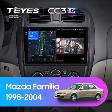 Штатная магнитола Teyes CC3 2K 4/64 Mazda Familia (BJ) (1998-2004)
