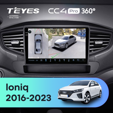 Штатная магнитола Teyes CC4 Pro 360 8/128 Hyundai Ioniq AE (2016-2023) Тип-B