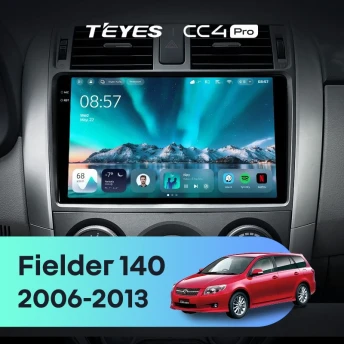 Штатная магнитола Teyes CC4 Pro 12/256 Toyota Corolla Fielder 140 (2006-2013) Тип-B