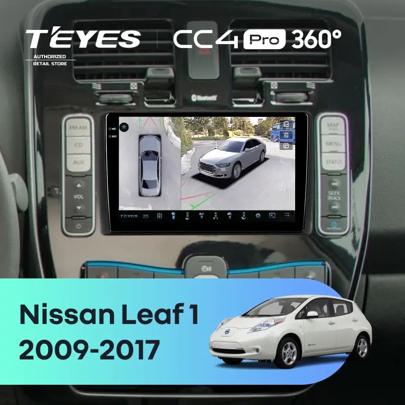 Штатная магнитола Teyes CC4 Pro 360 12/256 Nissan Leaf 1 (2009-2017)