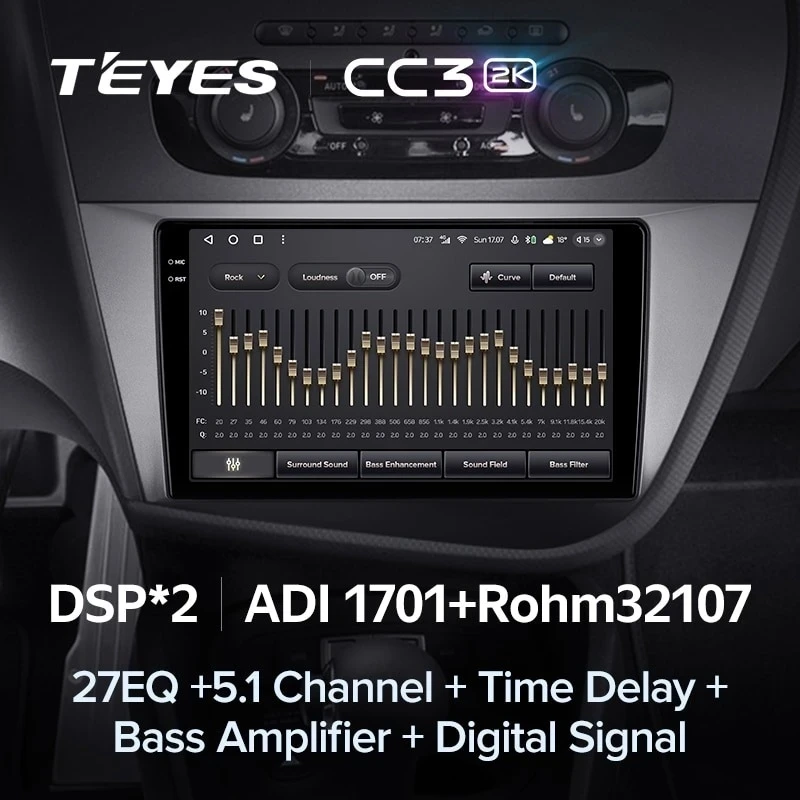 Штатная магнитола Teyes CC3 2K 4/64 Seat Leon 2 (2005-2012) F2