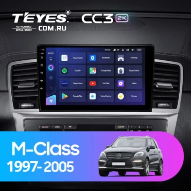 Штатная магнитола Teyes CC3 2K 6/128 Mercedes-Benz M-Class I W163 ML (1997-2005) Тип-B