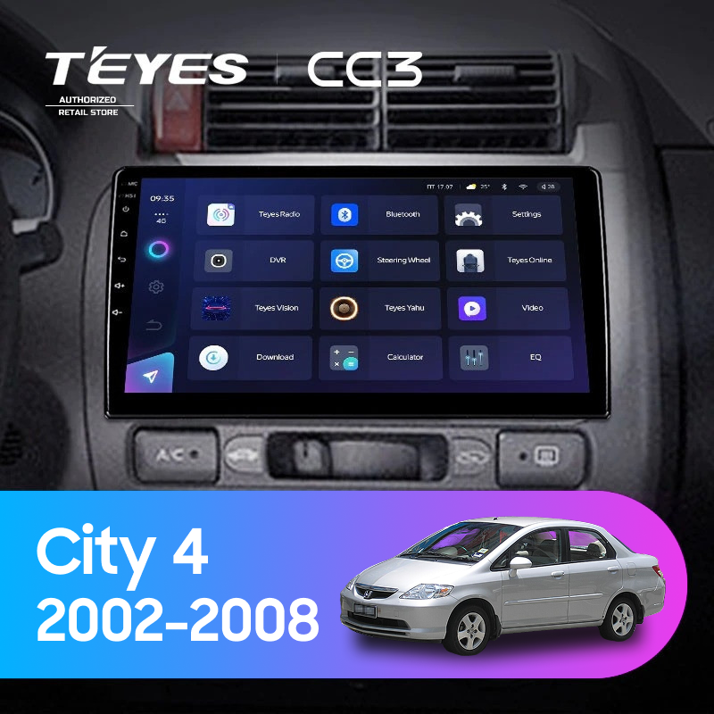 Штатная магнитола Teyes CC3 4/32 Honda City 4 (2002-2008)