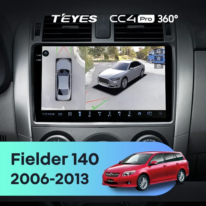 Штатная магнитола Teyes CC4 Pro 360 12/256 Toyota Corolla Fielder 140 (2006-2013) Тип-B