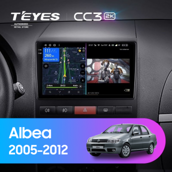 Штатная магнитола Teyes CC3 2K 4/64 Fiat Albea (2005-2012)