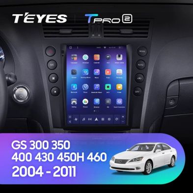 Штатная магнитола Tesla style Teyes TPRO 2 4/64 Lexus GS300 S190 GS350 GS400 GS430 GS450h GS460 GS 300 III 3 350 400 430 450h 460 (2004-2011)