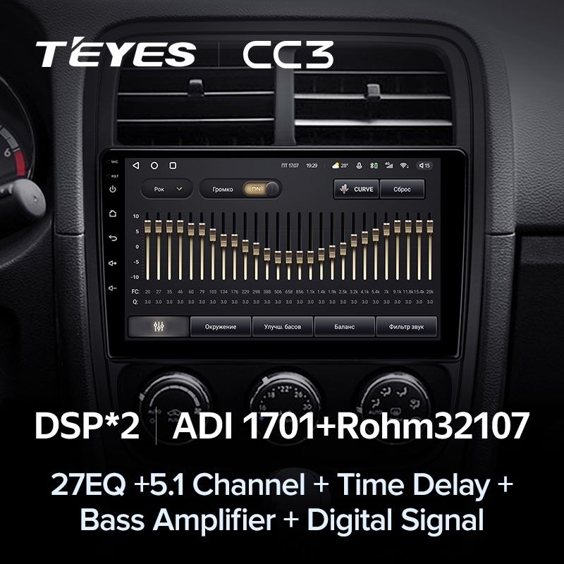 Штатная магнитола Teyes CC3 4/32 Dodge Caliber PM (2009-2013)