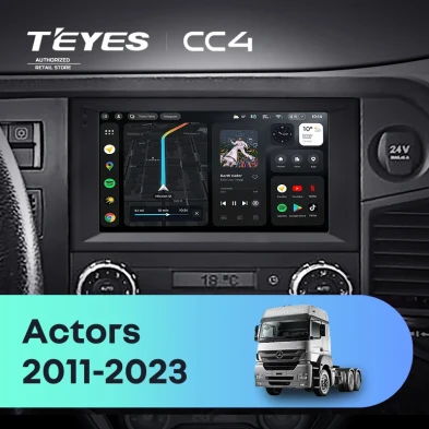 Штатная магнитола Teyes CC4 6/64 Mercedes-Benz Actros (2011-2023)